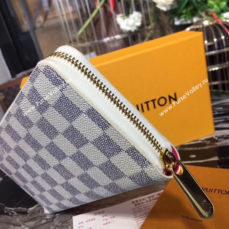 N60058 LV Louis Vuitton Zippy Wallet Purse Damier Giraffe Bag White 6888