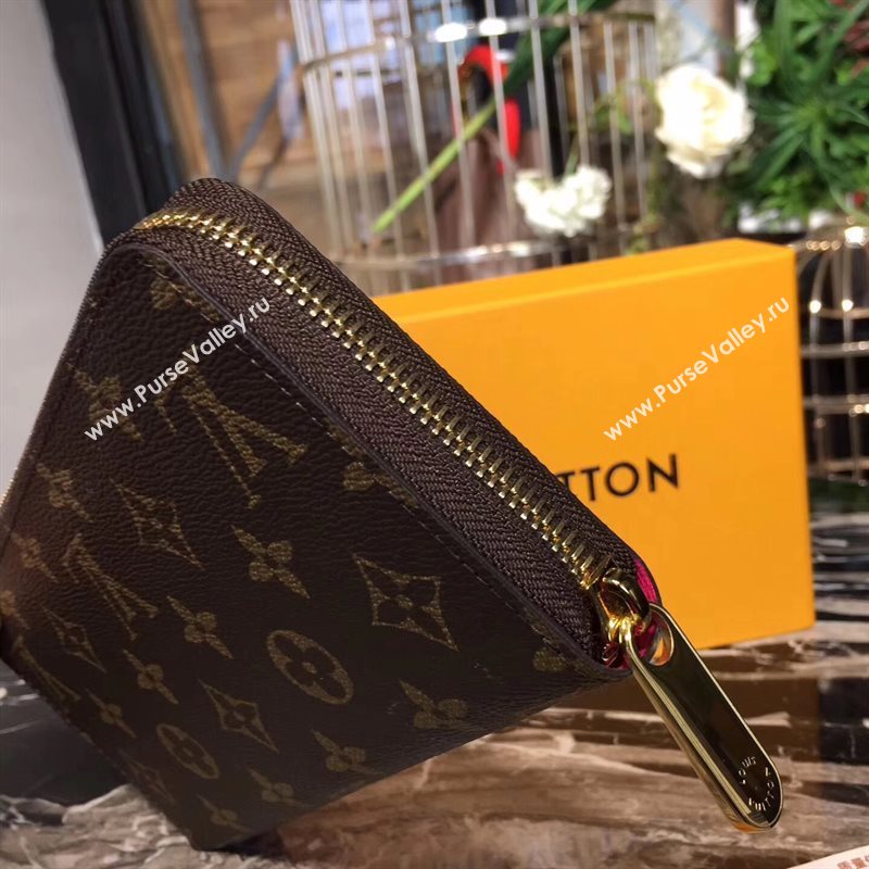 M62085 LV Louis Vuitton Zippy Wallet Purse Bag Monogram Giraffe Handbag Brown 6890