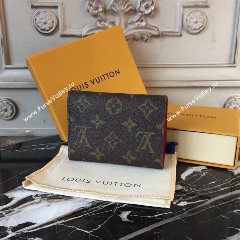 M62090 LV Louis Vuitton Victorine Wallet Purse Monogram Polar bear Handbag Red 6892