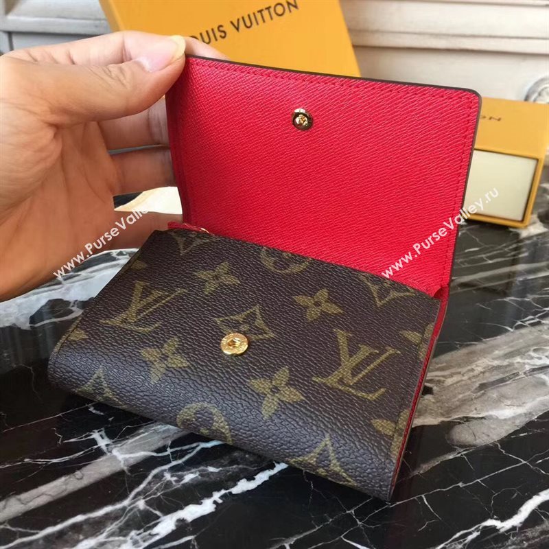 M62090 LV Louis Vuitton Victorine Wallet Purse Monogram Polar bear Handbag Red 6892