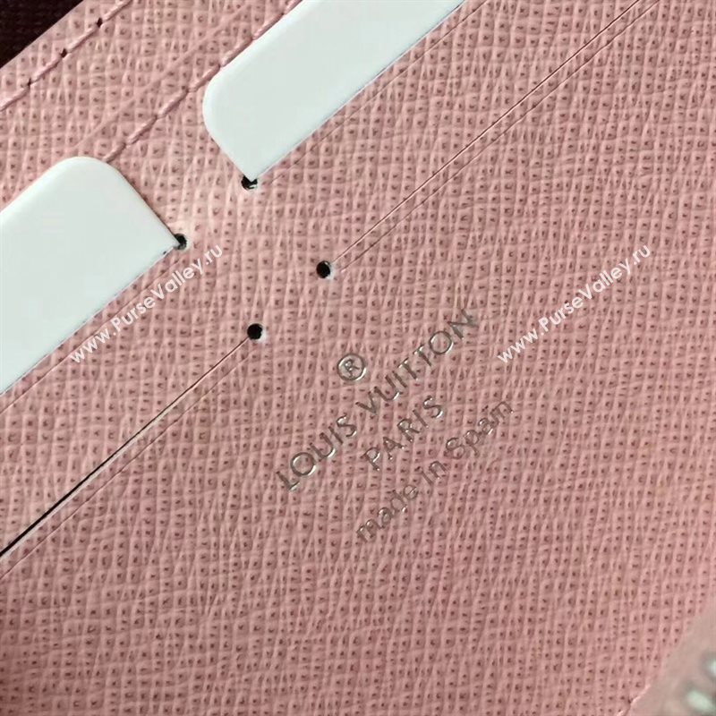 M64307 LV Louis Vuitton Clemence Wallet Purse Epi Leather Bag Wine 6894