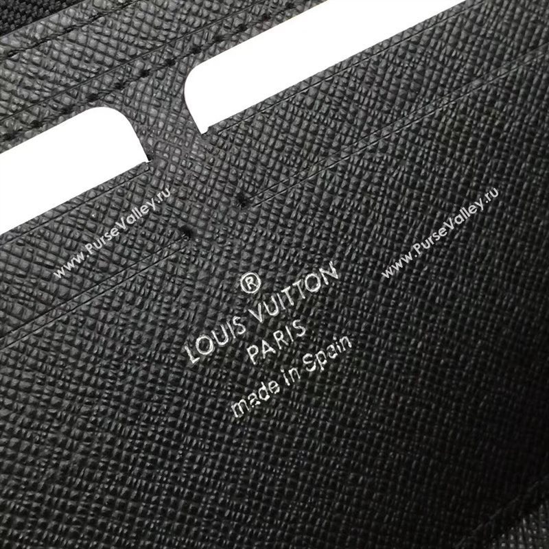 M60915 LV Louis Vuitton Clemence Wallet Purse Epi Leather Bag Black 6895