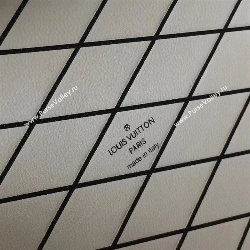 M43544 LV Louis Vuitton Petite Malle Handbag Monogram Kabuki Shoulder Bag Brown 6898