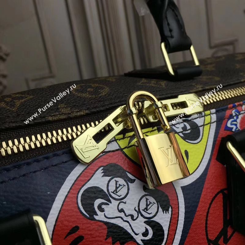 M41047 LV Louis Vuitton Speedy 30 Handbag Monogram Kabuki Bag Black 6899