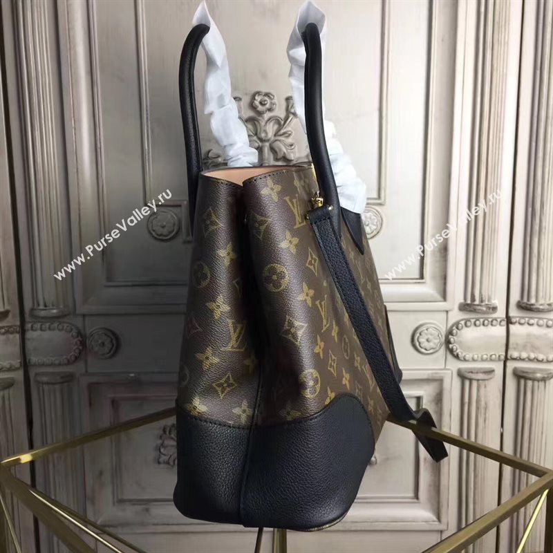 M41595 LV Louis Vuitton Flandrin Tote Handbag Monogram Leather Bag Black 6800
