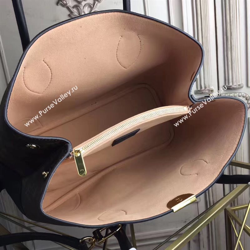 M41595 LV Louis Vuitton Flandrin Tote Handbag Monogram Leather Bag Black 6800