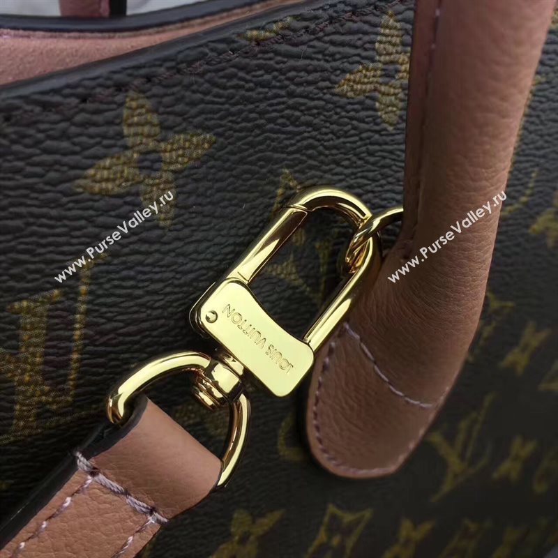 M41597 LV Louis Vuitton Flandrin Tote Handbag Monogram Leather Bag Pink 6801