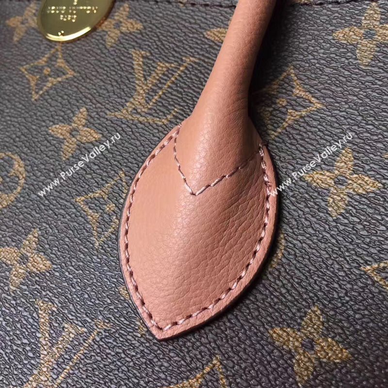 M41597 LV Louis Vuitton Flandrin Tote Handbag Monogram Leather Bag Pink 6801