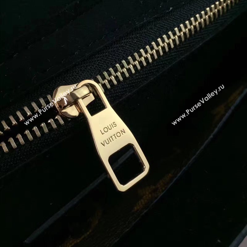 LV Louis Vuitton One handle Handbag Monogram Leather Shoulder Bag Black M43125 6806