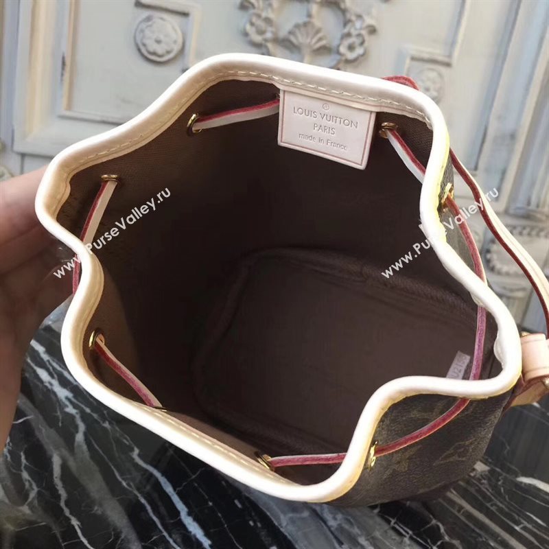 LV Louis Vuitton Nano Noe Handbag Monogram Shoulder Bag Brown M41346 6808