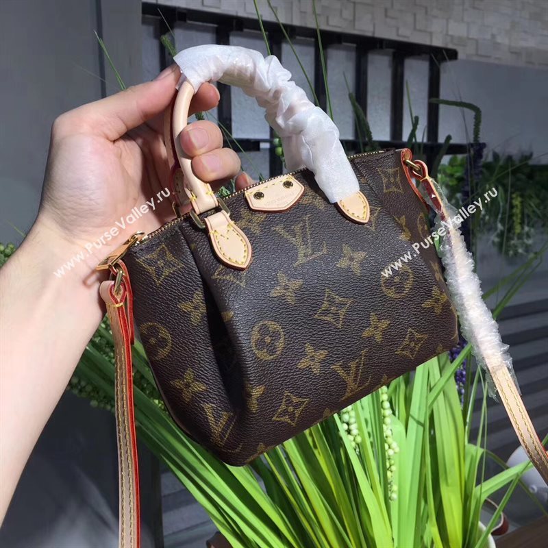 LV Louis Vuitton Nano Turenne Handbag Monogram Shoulder Bag Brown M61253 6809