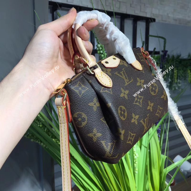 LV Louis Vuitton Nano Turenne Handbag Monogram Shoulder Bag Brown M61253 6809