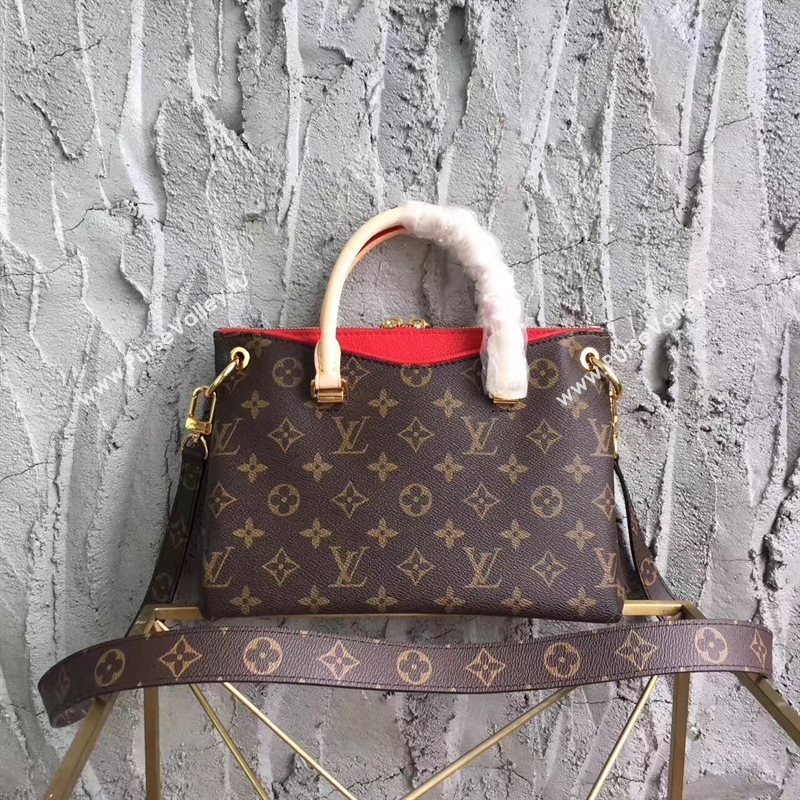 LV Louis Vuitton Pallas BB Handbag Monogram PM Shoulder Bag Red M41241 6813