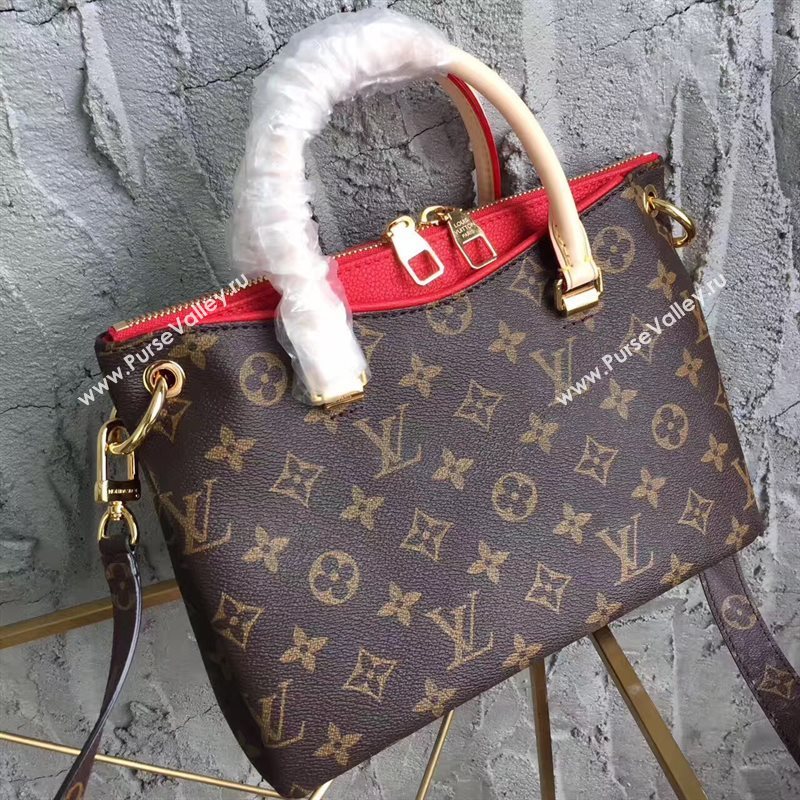 LV Louis Vuitton Pallas BB Handbag Monogram PM Shoulder Bag Red M41241 6813