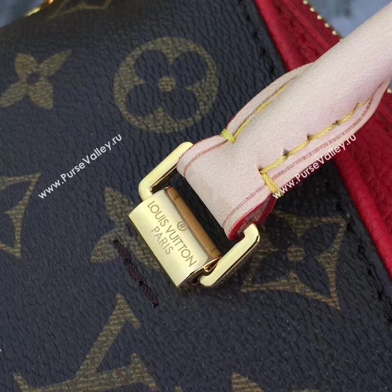 LV Louis Vuitton Pallas BB Handbag Monogram PM Shoulder Bag Red M41241 6813