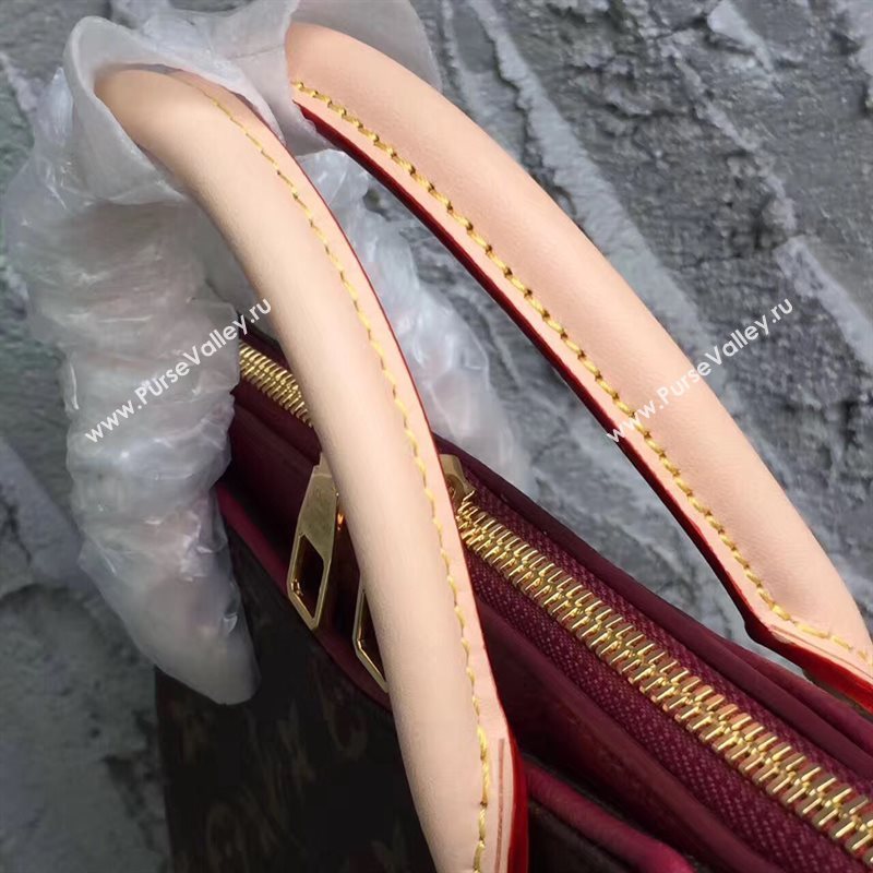 LV Louis Vuitton Pallas BB Handbag Monogram PM Shoulder Bag Maroon M43476 6814