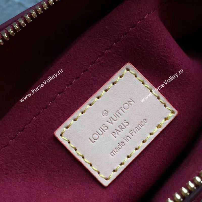 LV Louis Vuitton Pallas BB Handbag Monogram PM Shoulder Bag Maroon M43476 6814