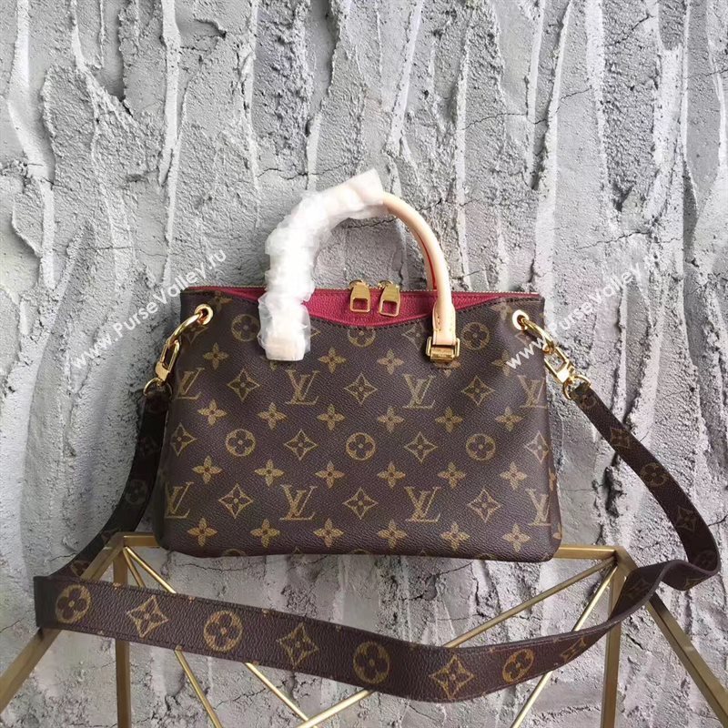 LV Louis Vuitton Pallas BB Handbag Monogram PM Shoulder Bag Maroon M43476 6814