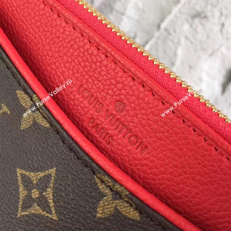 LV Louis Vuitton Pallas Tote Handbag Monogram Shoulder Bag Red M41175 6816