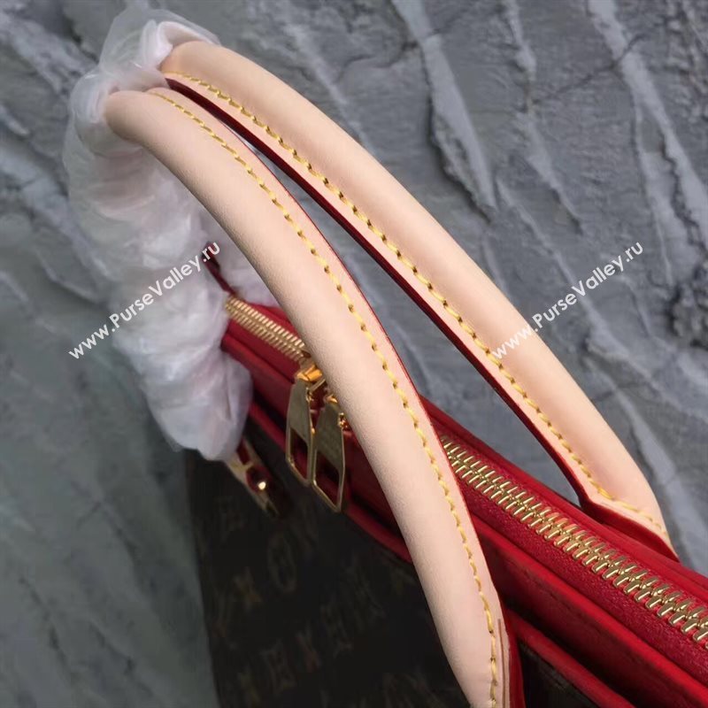 LV Louis Vuitton Pallas Tote Handbag Monogram Shoulder Bag Red M41175 6816