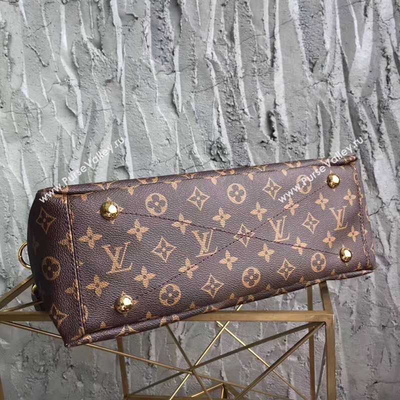 LV Louis Vuitton Pallas Tote Handbag Monogram Shoulder Bag Maroon M40906 6817