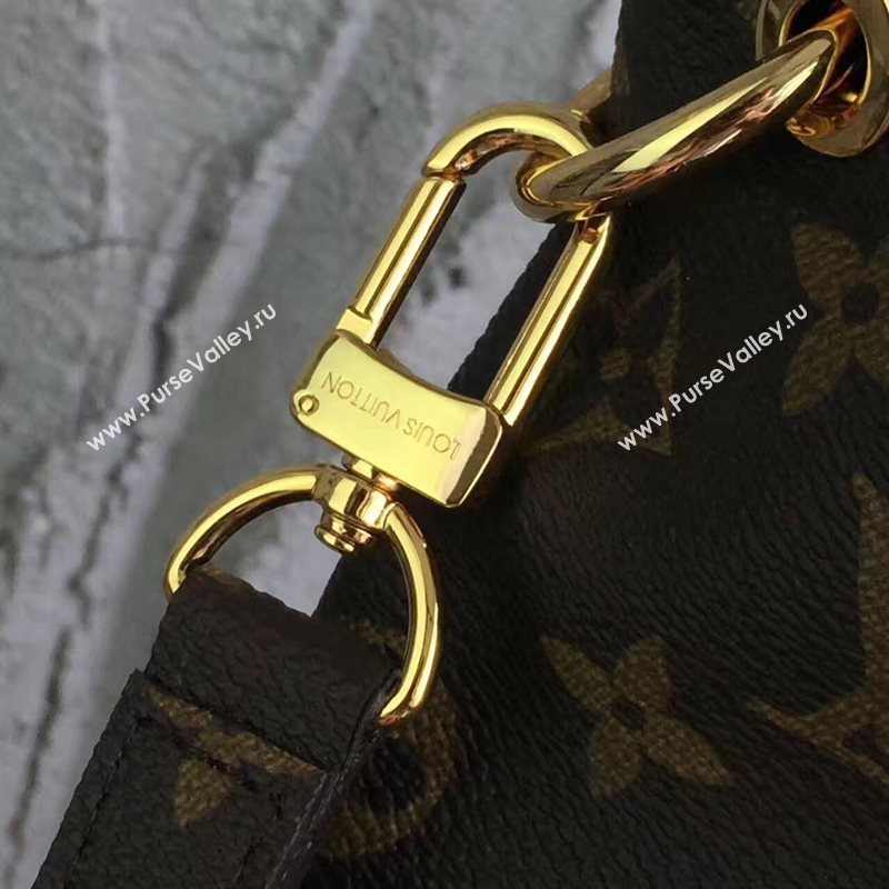 LV Louis Vuitton Pallas Tote Handbag Monogram Shoulder Bag Black M41064 6818