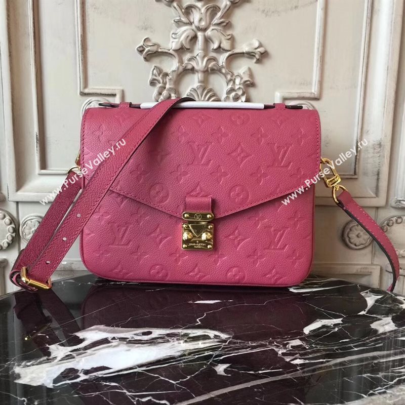 LV Louis Vuitton Pochette Metis Handbag Monogram Leather Shoulder Bag Rose M43737 6819