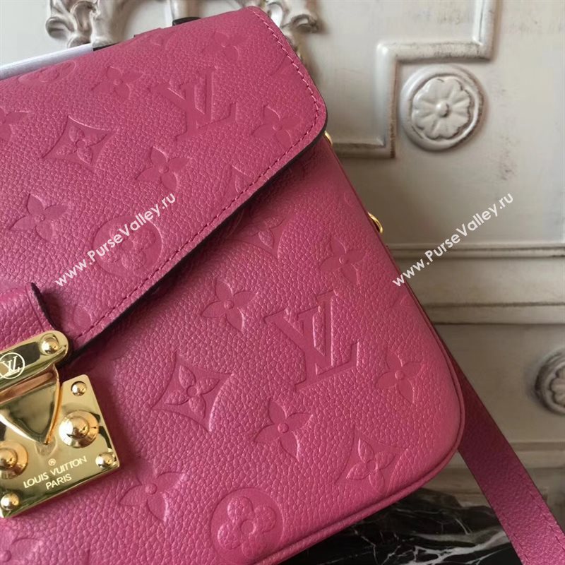 LV Louis Vuitton Pochette Metis Handbag Monogram Leather Shoulder Bag Rose M43737 6819