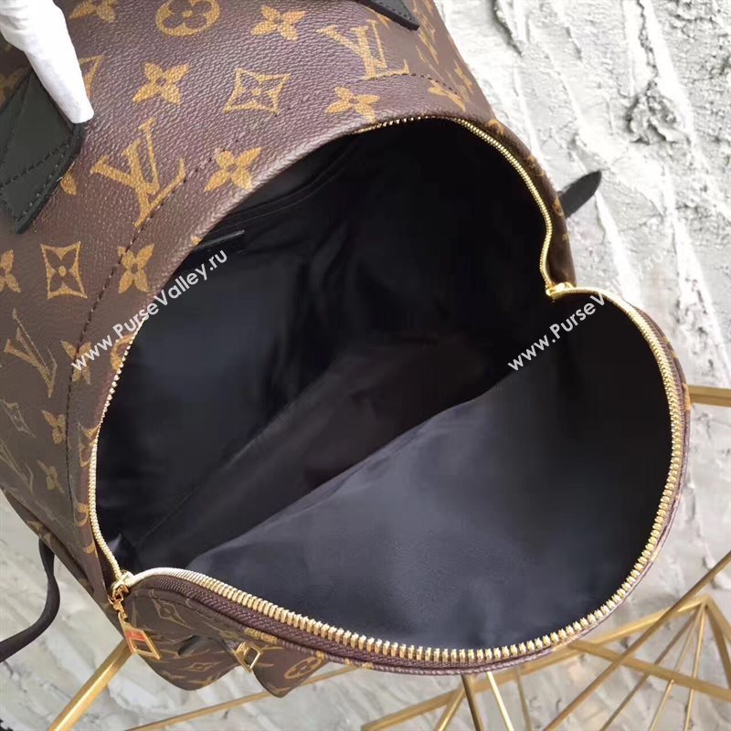 LV Louis Vuitton Monogram Backpack MM Bag Handbag Brown M41561 6820