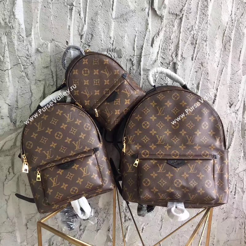 LV Louis Vuitton Monogram Backpack PM Bag Handbag Brown M41560 6821
