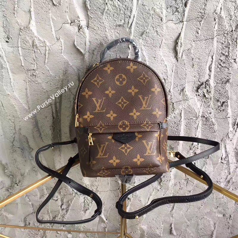 LV Louis Vuitton Monogram Backpack Mini Bag Handbag Brown M41562 6822