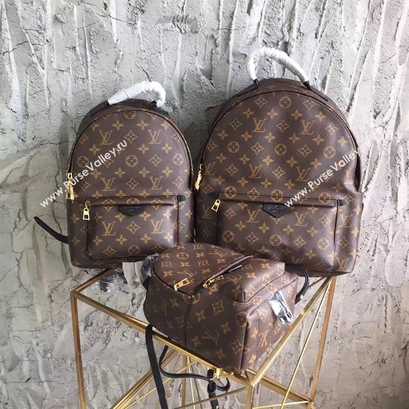 LV Louis Vuitton Monogram Backpack Mini Bag Handbag Brown M41562 6822