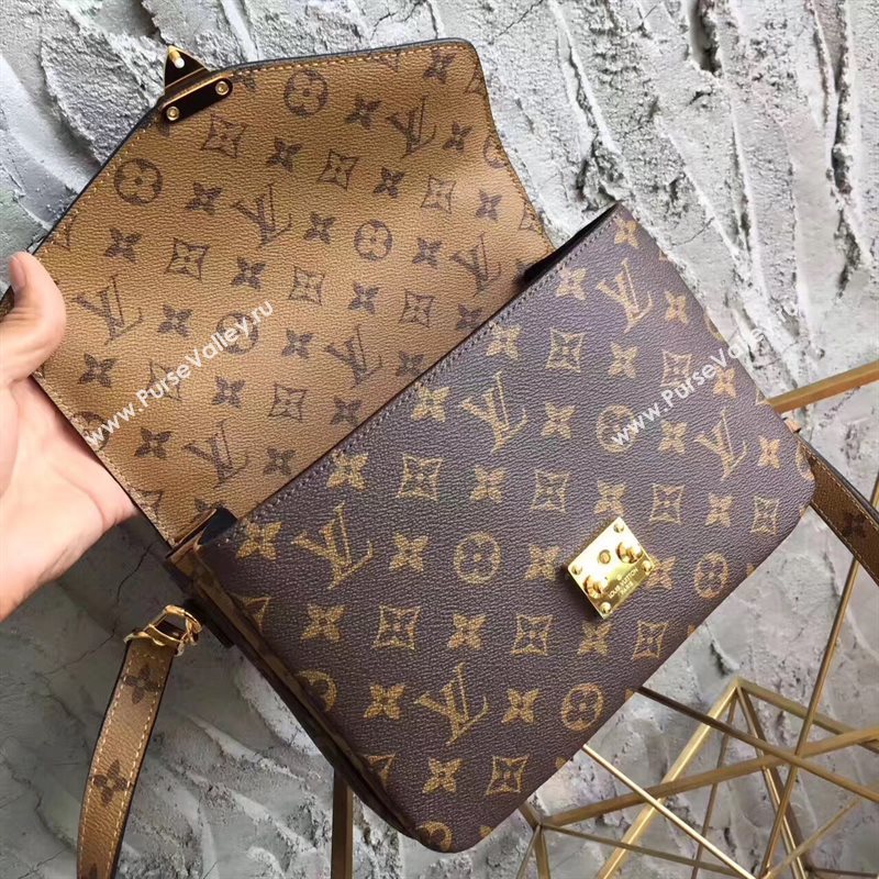 LV Louis Vuitton Pochette Metis Handbag Monogram Shoulder Bag Tan M41465 6823