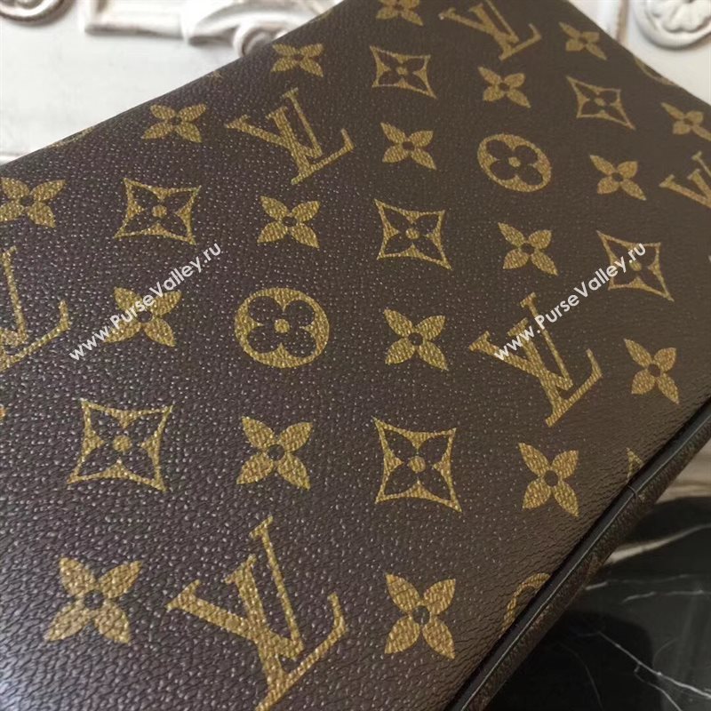 LV Men Louis Vuitton Toilet Pouch GM Handbag Monogram Zipper Bag Brown M47506 6828