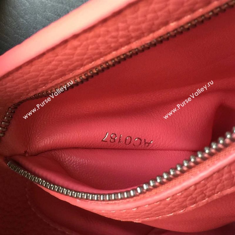 LV Louis Vuitton Capucines BB Bag Real Leather Handbag M94586 Black and Gray 6834