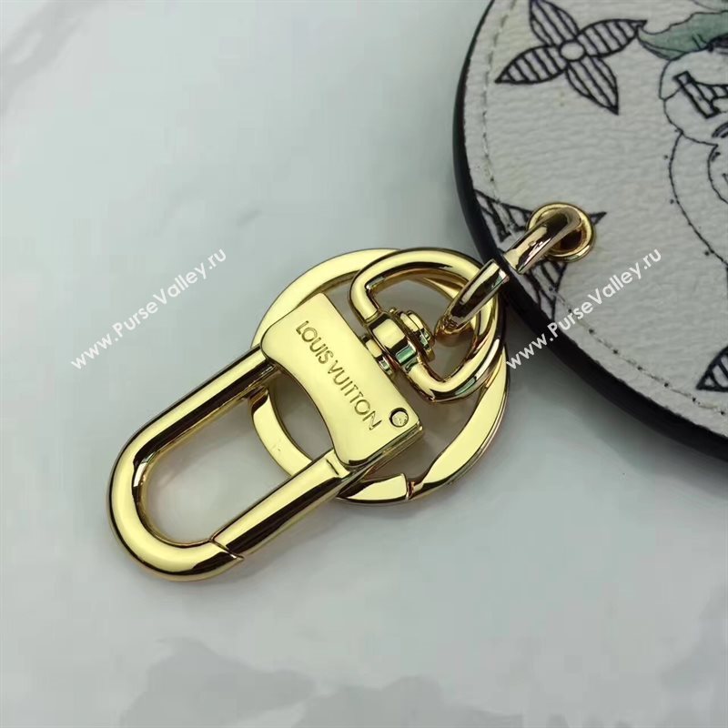 Louis Vuitton LV Animal Bag Charm and Key Holder White Elephant 6941