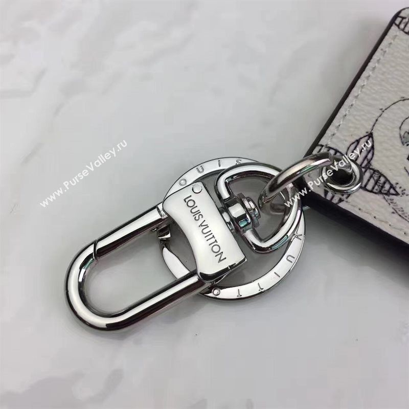 Louis Vuitton LV Square Animal Bag Charm and Key Holder White Elephant 6944