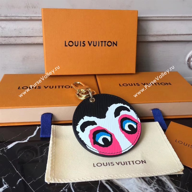 Louis Vuitton LV Illustre Kabuki Mask Bag Charm and Key Holder 6946