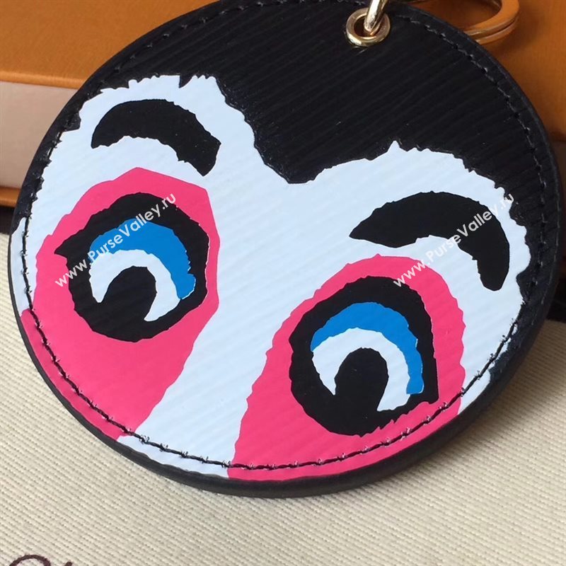 Louis Vuitton LV Illustre Kabuki Mask Bag Charm and Key Holder 6946