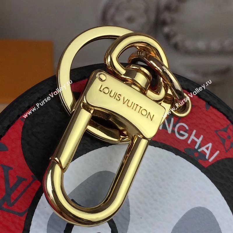 Louis Vuitton LV Illustre Panda Bag Charm and Key Holder Red 6947