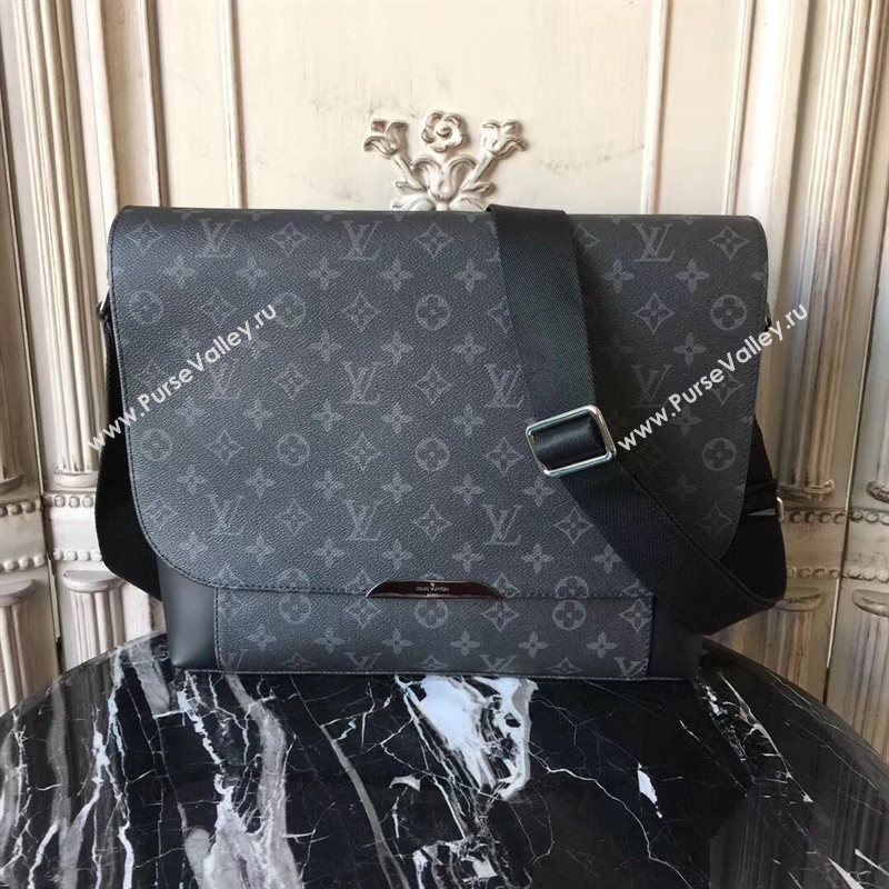 Louis Vuitton LV Men Messenger MM Explorer Bag Monogram Handbag Gray M40539 6952