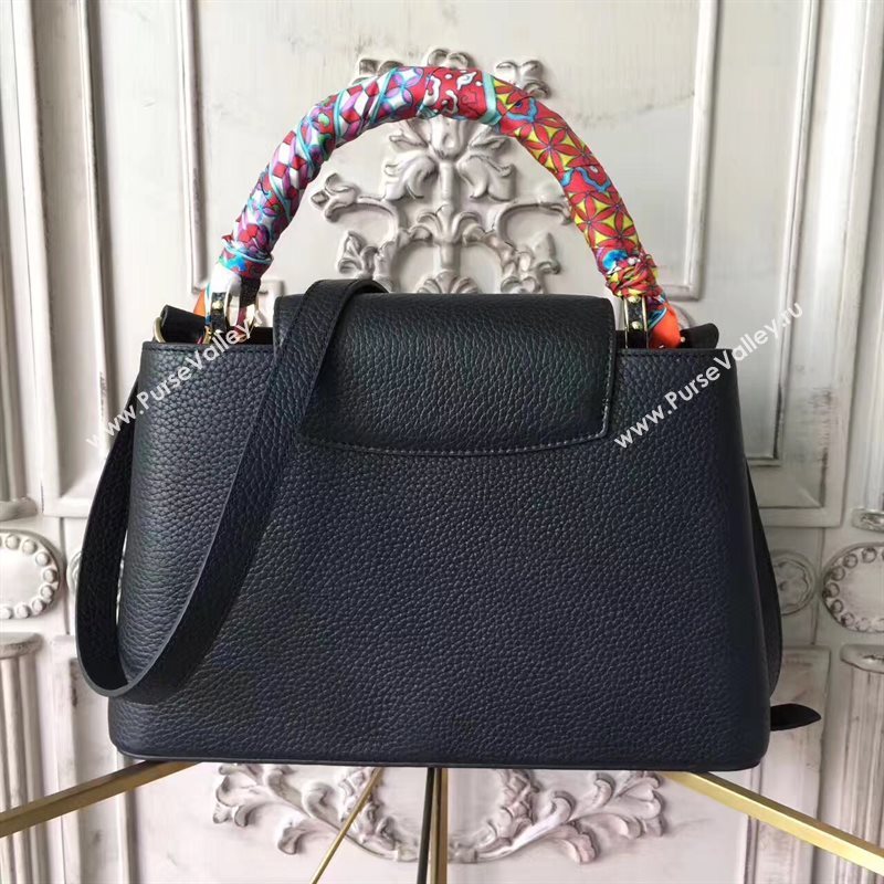 Louis Vuitton LV Capucines PM Mechanical Flowers Handbag Monogram Bag Black M54311 6953