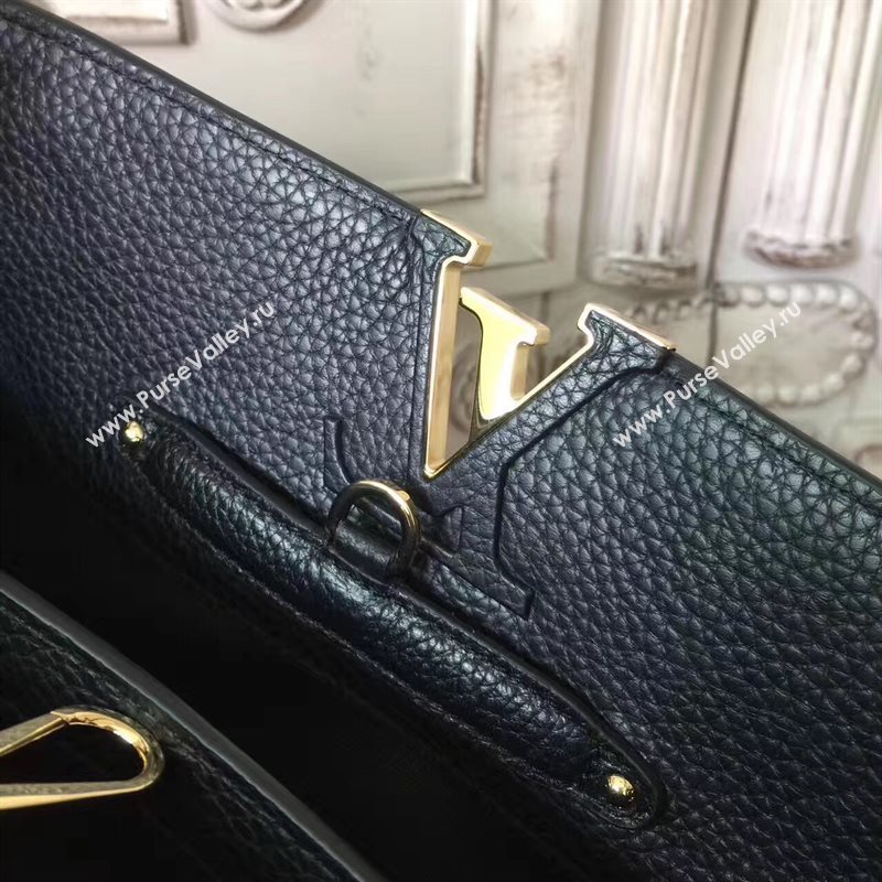 Louis Vuitton LV Capucines PM Mechanical Flowers Handbag Monogram Bag Black M54311 6953