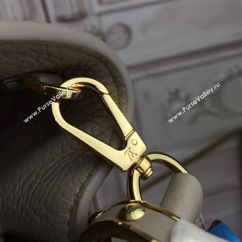 Louis Vuitton LV Capucines PM Mechanical Flowers Handbag Monogram Bag Gray M54311 6954