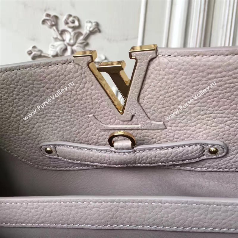 Louis Vuitton LV Capucines PM Mechanical Flowers Handbag Monogram Bag Gray M54311 6954