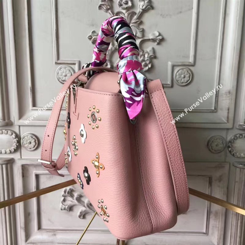 Louis Vuitton LV Capucines BB Mechanical Flowers Handbag Monogram Bag Pink M54310 6955