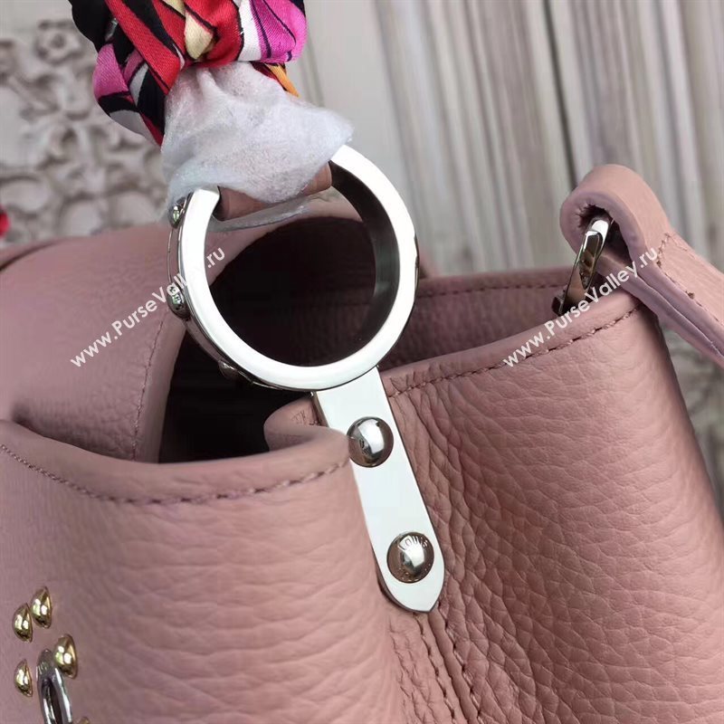 Louis Vuitton LV Capucines PM Mechanical Flowers Handbag Monogram Bag Pink M54311 6956