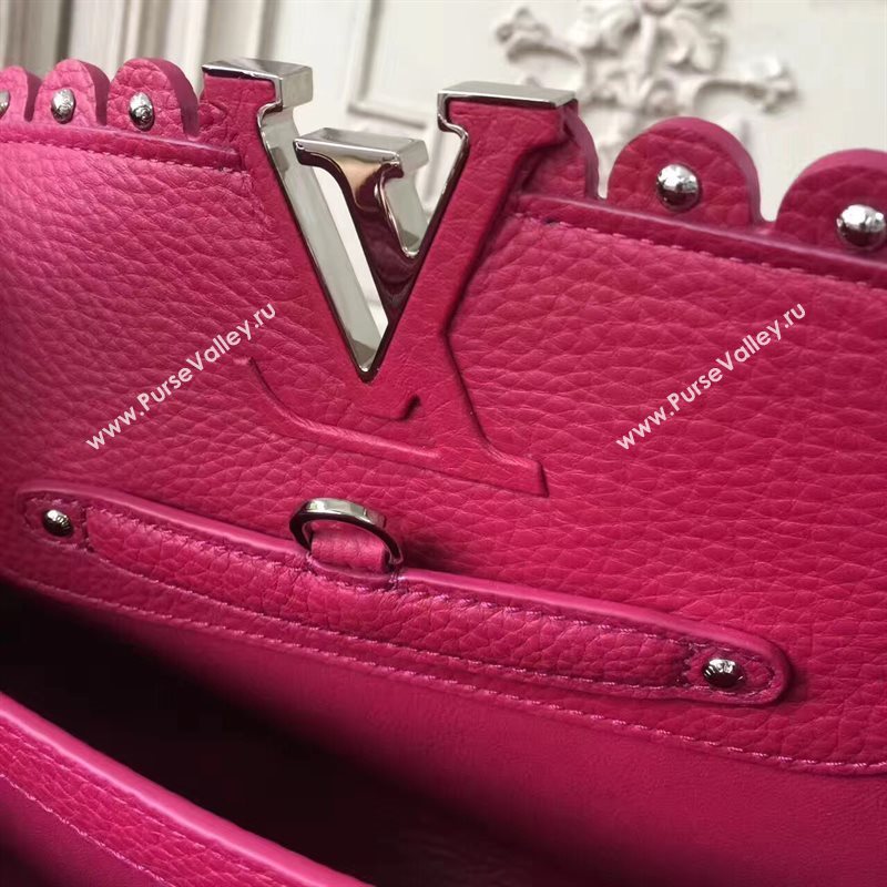 Louis Vuitton LV Capucines BB Handbag Real Leather Shoulder Bag Rose M54419 6957