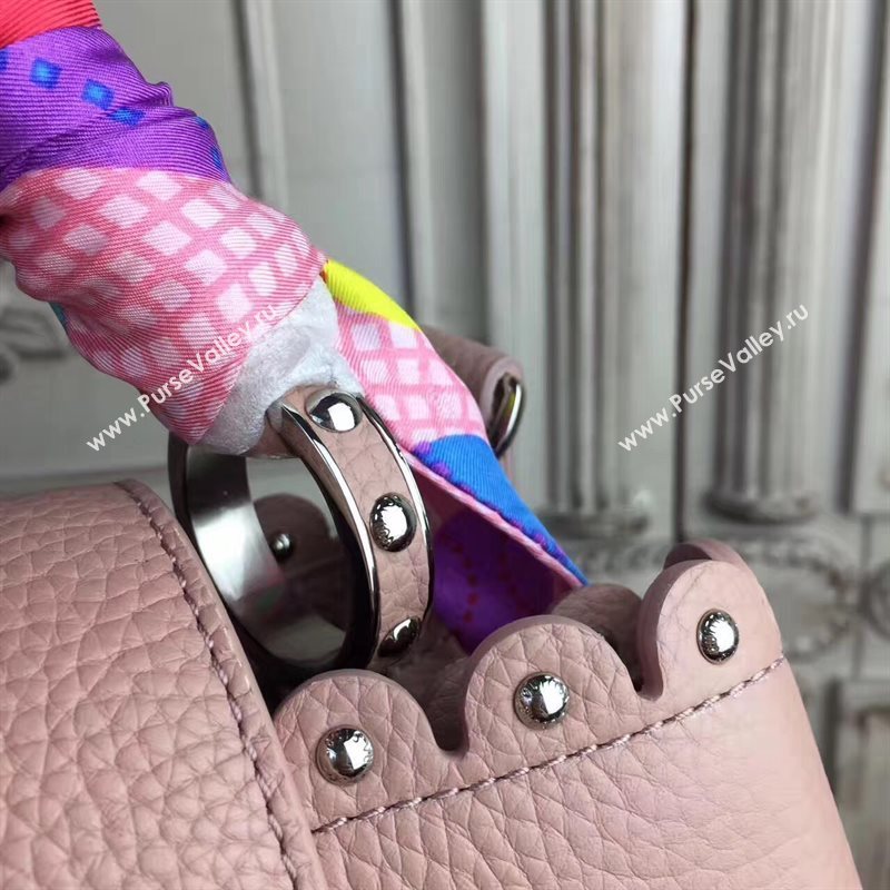 Louis Vuitton LV Capucines BB Handbag Real Leather Shoulder Bag Pink M54565 6958
