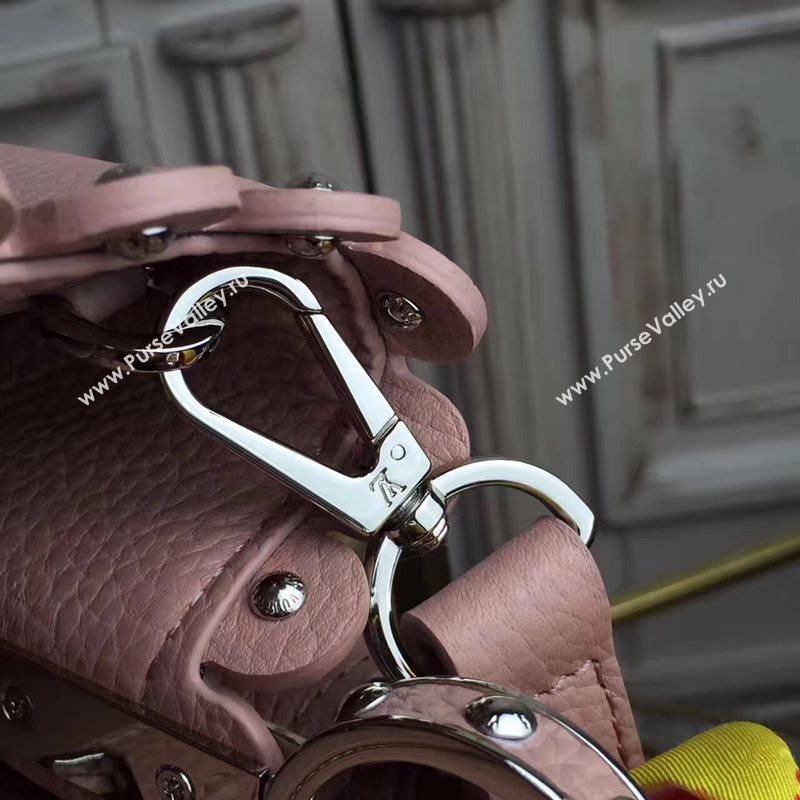 Louis Vuitton LV Capucines BB Handbag Real Leather Shoulder Bag Pink M54565 6958